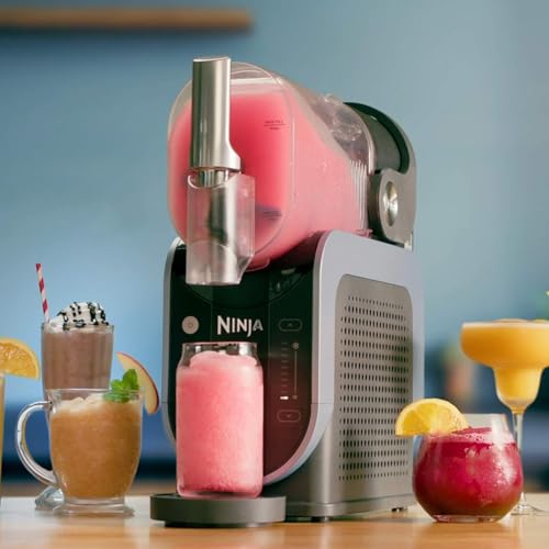 Ninja SLUSHi Maschine für Slush, Eis-Cocktails, Frappé, Milchshakes & gefrorenen Saft, ohne Eis oder Vorbereitungsaufwand, WhisperChill-Technology, fasst 1,9 L, Grün, FS301EUTG